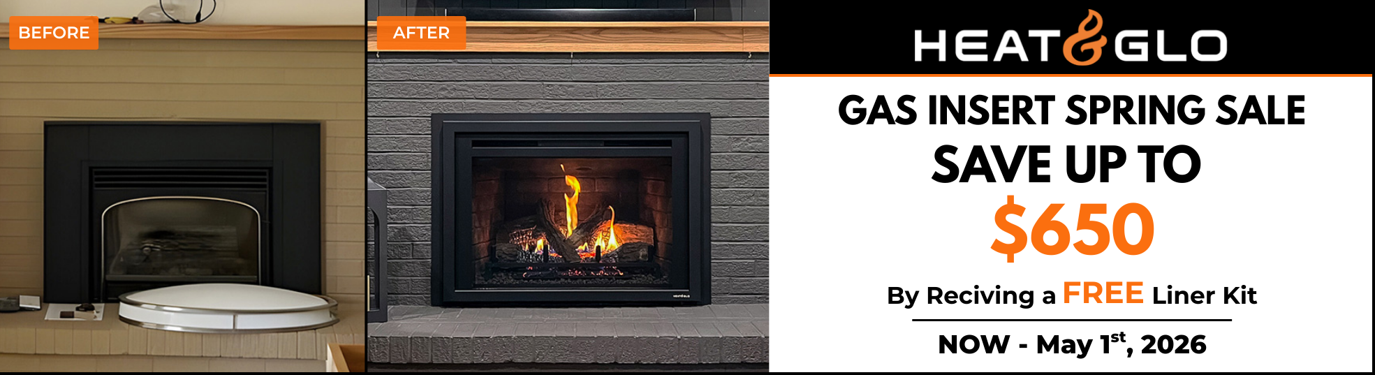 Heat & Glo Spring Insert Sales Event