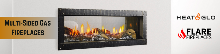 Gas Multi-Sided Fireplaces