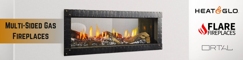Gas Multi-Sided Fireplaces