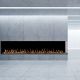 Flare Right Corner Luxury Gas Fireplace 100