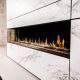 Flare Left Corner Luxury Gas Fireplace 80