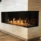 Flare Right Corner Luxury Gas Fireplace - 70