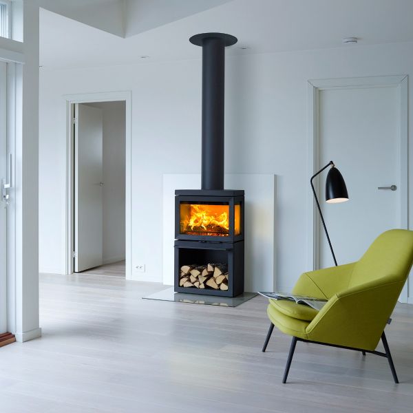 Jøtul GF 520 DV Gas Stove - Modern 3-Sided Cast Iron Stove | Wood Heat