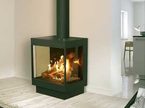 Ortal Stand Alone 25H Wilderness - Three-Sided Gas Fireplace