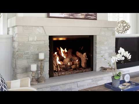 Heat & Glo Phoenix 42 - TrueView Open Gas Fireplace | Wood Heat