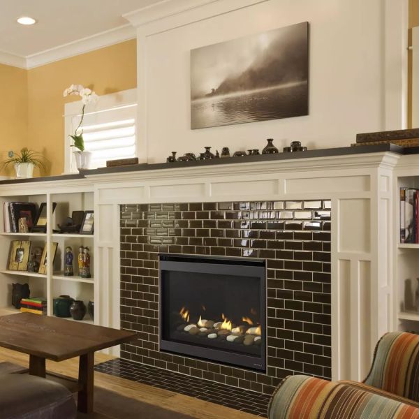 Heat & Glo SlimLine Fusion 7 - DV Modern Gas Fireplace | Wood Heat