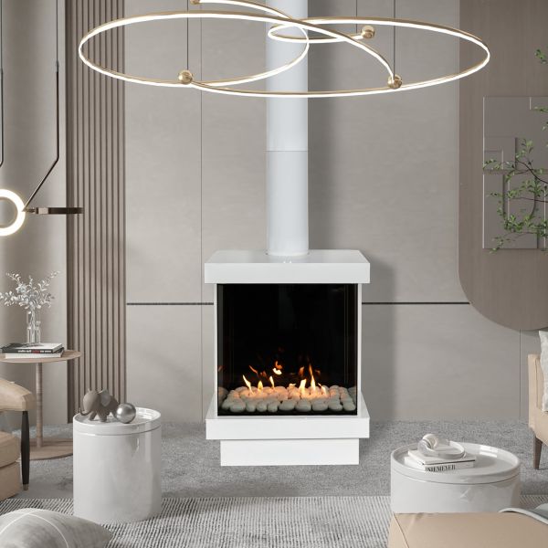 Ortal Stand Alone Three-Sided 25H - Multi-Sided Gas Fireplace