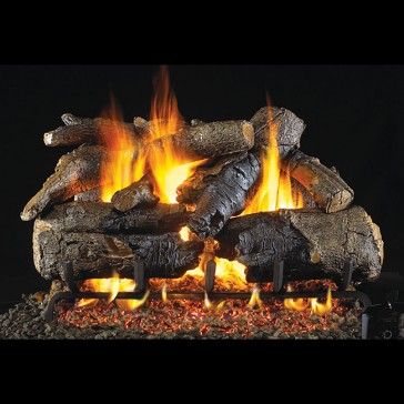 Real Fyre Charred American Oak Log Set - Thumbnail 2