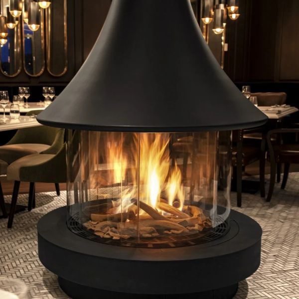 Ortal Curve 360 Gas Fireplace