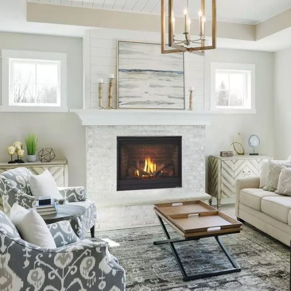 Heat & Glo SlimLine 5 - Direct Vent Gas Fireplace w/ IFT | Wood Heat