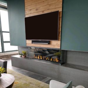 Flare Double-Corner Luxury Gas Fireplace 50