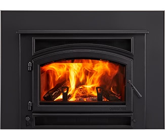 Nickel Trim on Black Steel Surround