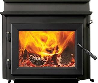 Black Rectangular Door with Satin Nickel Hinge Pins & Air Control